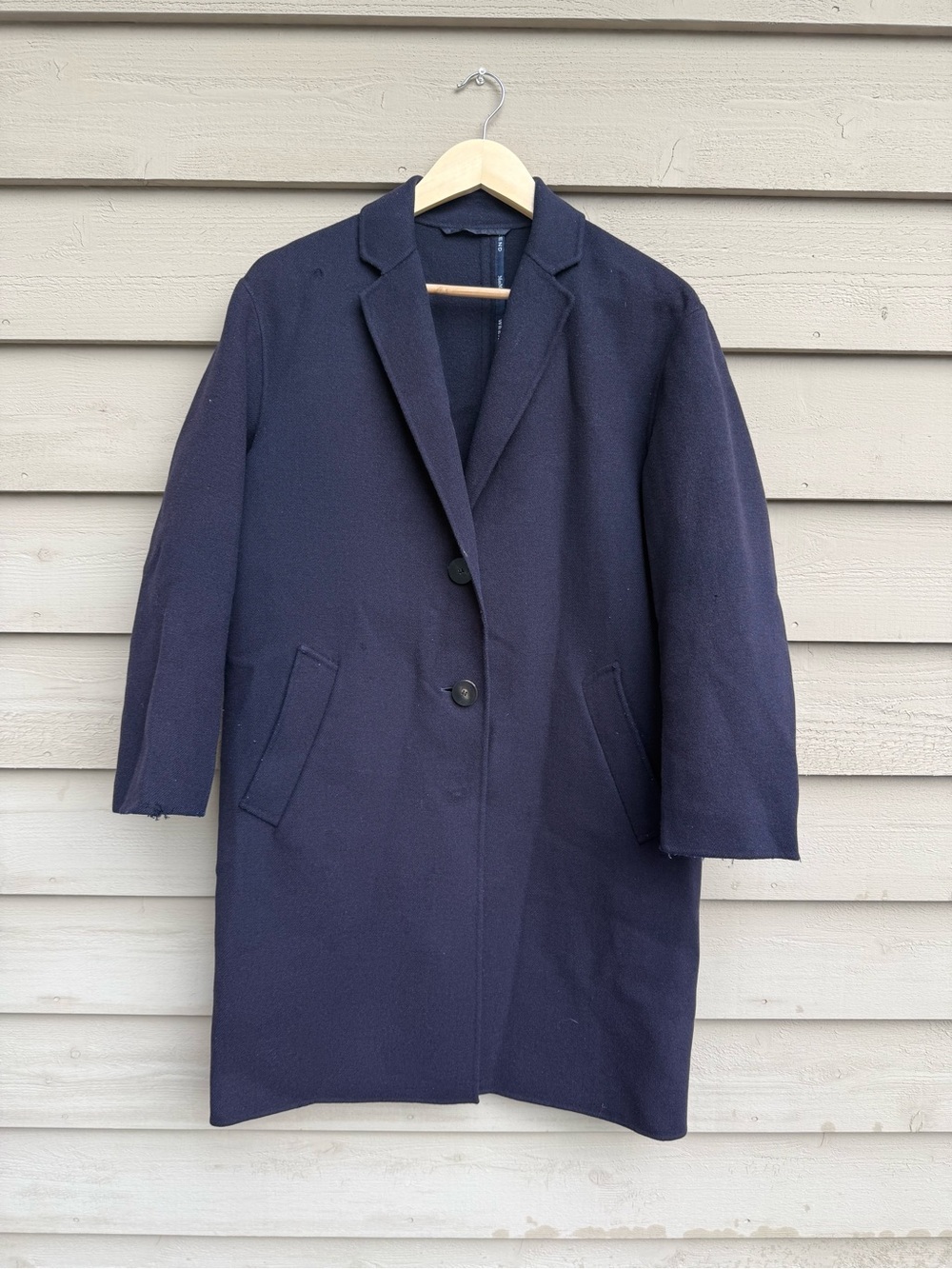 Max Mara Weekend Navy Wool Coat — Size 8 — AS-IS